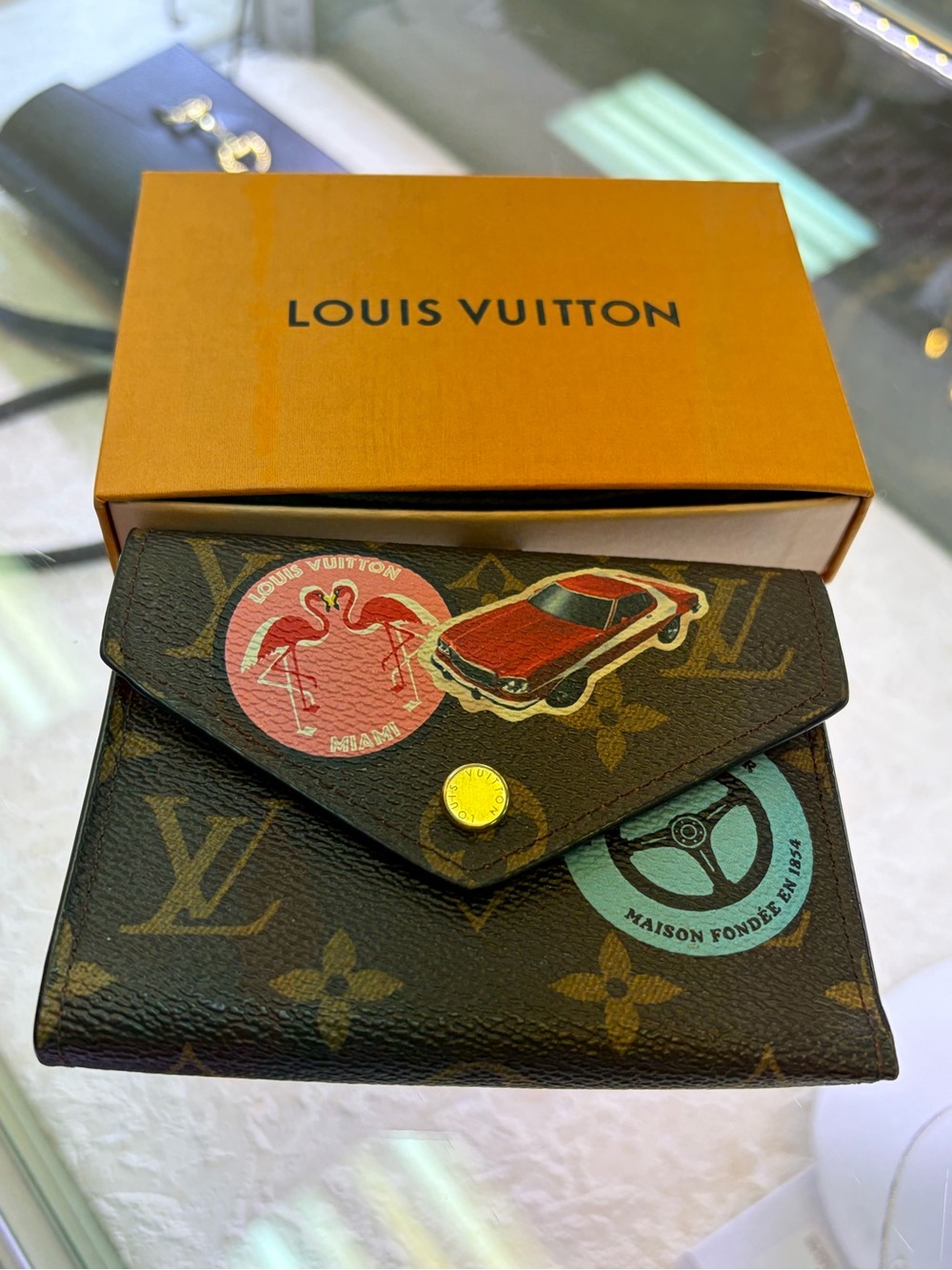 Louis Vuitton Limited Edition World Tour Victorine Wallet New and Authentic